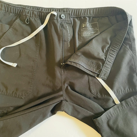 Figs Technical Collection Scrub Pants Black Style TM3001 9 Pockets Size X-Large - Picture 12 of 15